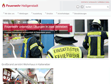 Tablet Screenshot of feuerwehr-heiligenstadt.de